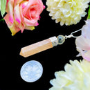 Orange Selenite Pencil Pendants (Creativity & Protection)