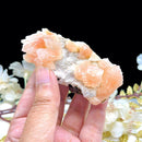 Pink Heulandite on Mordenite Cluster AAA (Heal Emotional Hurt)
