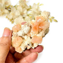 Pink Heulandite on Mordenite Cluster AAA (Heal Emotional Hurt)