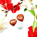 Red Jasper Heart Pendants (Stamina & Determination)