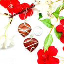 Red Jasper Heart Pendants (Stamina & Determination)