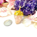 Rose Quartz Natural Shaped Pendants (Love & Nurture)