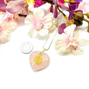 Rose Quartz Heart Shaped Pendants (Love)