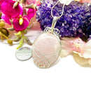 Rose Quartz Cabochon Pendants (Love & Nurture)