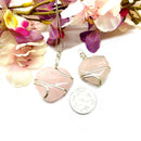 Rose Quartz Heart Shaped Pendants (Love)