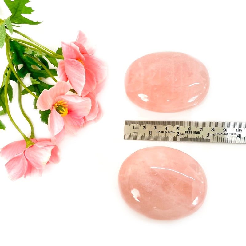 Rose quartz Palmstone (For Love and Harmony)