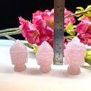 Rose Quartz Buddha Head