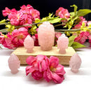 Rose Quartz Buddha Head