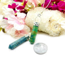 Ruby Fuchsite Pendants (Clear Heart Chakra Blocks)