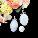 Selenite Smooth Surface Pendants