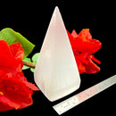 Selenite Tall Pyramid (Angelic Connection & Cleansing)