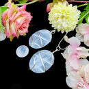 Selenite Smooth Surface Pendants