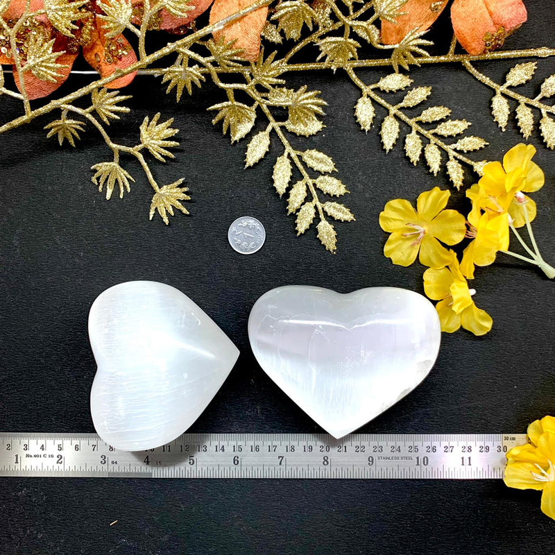 Selenite Heart (Angelic healing and protection)
