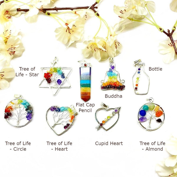 Seven Chakra Pendants - Assorted