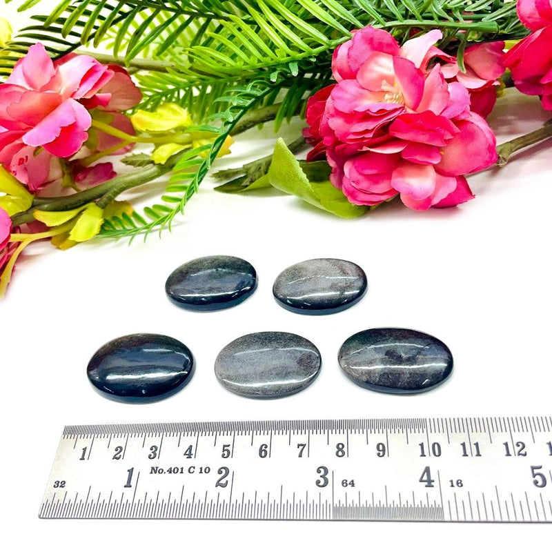 Silver Sheen Obsidian Cabochon (Scrying & Astral Travel)