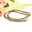 Smoky Quartz 6mm Round Bead Anklet