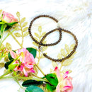 Smoky Quartz 6mm Round Bead Anklet