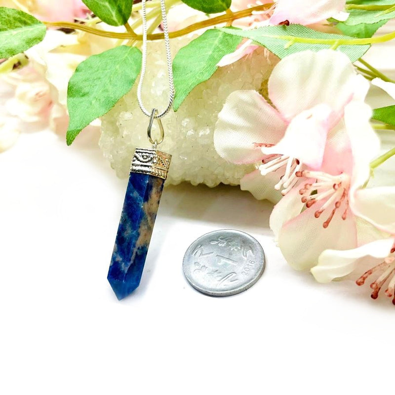 Shop Genuine Sodalite Pencil Pendant Online Talk to Crystals