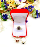 Star Ruby Adjustable Ring in Silver (1 pc)