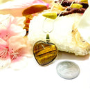 Tiger Eye Heart Pendants (Protection & Motivation)