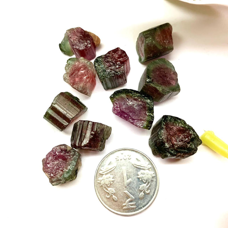 Watermelon Tourmaline Rough (Empathy and Compassion) (Chip Size)