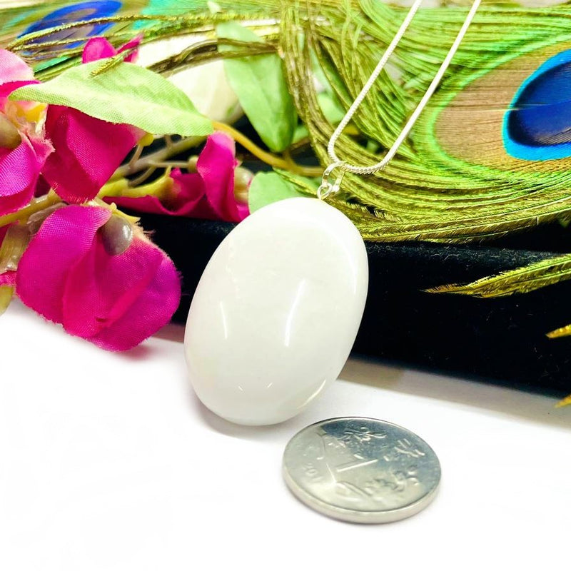 White Agate Pendants (Calmness and Protection)