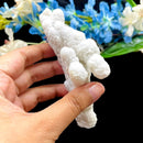 White Druzy Quartz with Moss Stalactite (Group Meditation)