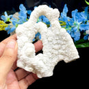 White Druzy Quartz with Moss Stalactite (Group Meditation)