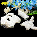 White Druzy Quartz with Moss Stalactite (Group Meditation)