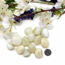 White Banded Agate Tumble (Inner Stability and Perception)