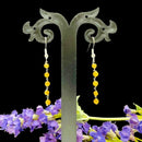 Yellow Aventurine Multi-bead earrings (Leadership)