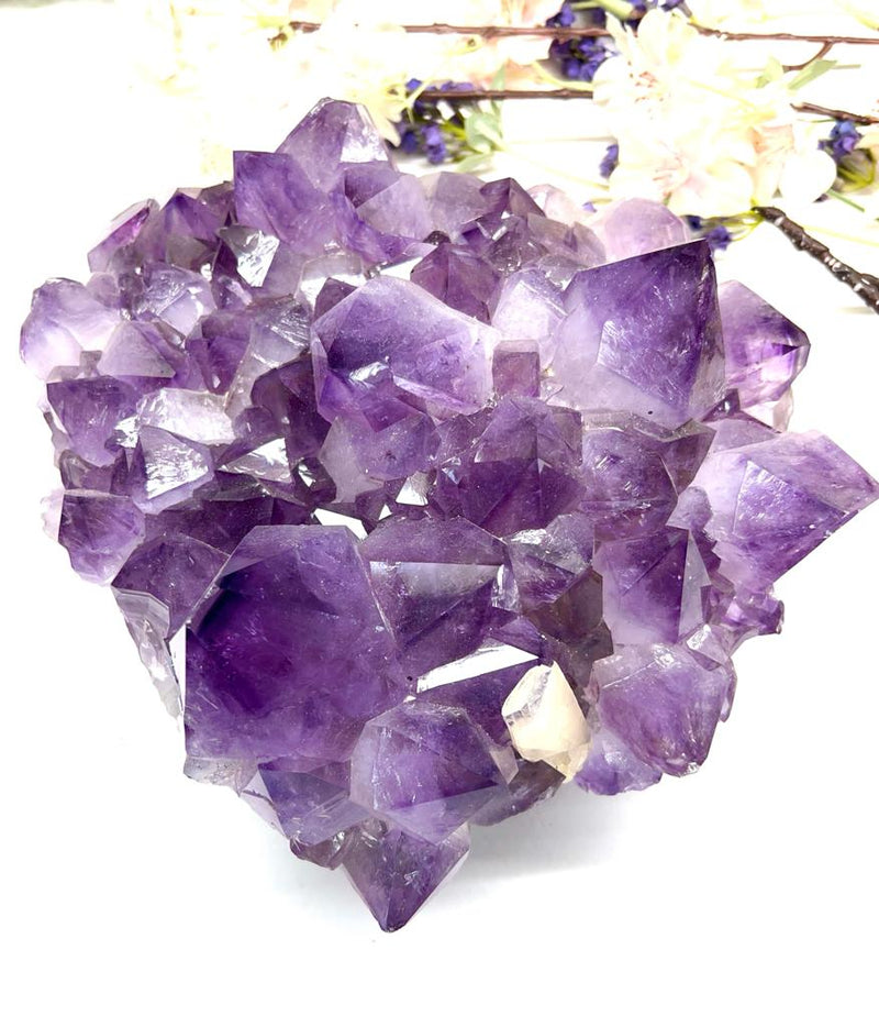 Amethyst Clusters with large points in AAA Extra Quality from Brazil