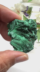 Fibrous Malachite Mineral Specimen