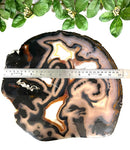 Large Agate Plate on Metal Stand