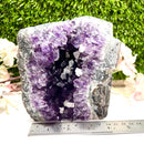 Amethyst Standing Clusters with Calcite (Amplifed healing)