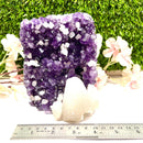 Amethyst Standing Clusters with Calcite (Amplifed healing)