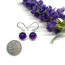 Amethyst Silver Earrings