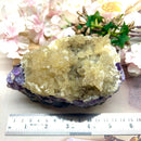 Amethyst Clusters with Calcite Flowers / Points (Remove negative energy)
