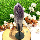 Amethyst Elestial Quartz on a Stand (Meditation and High Vibration)
