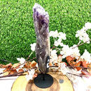 Amethyst Elestial Quartz on a Stand (Meditation and High Vibration)