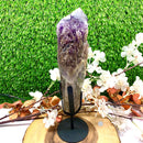 Amethyst Elestial Quartz on a Stand (Meditation and High Vibration)