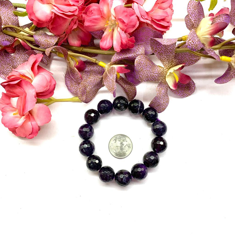 Amazon.com: Handmade Black Onyx, Amethyst and Black Tourmaline and Healing  Bracelet 7 Inches : Handmade Products