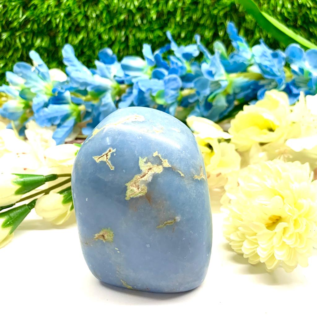 Translucent Angelite Buy Online Angelite Polished Free Form for Angel Connection