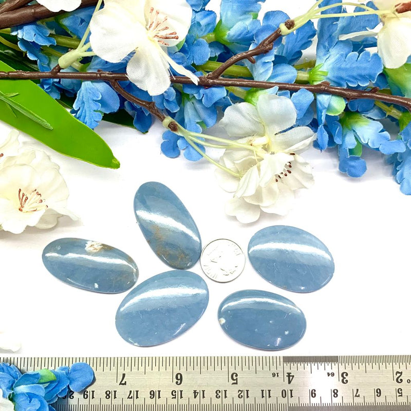 Angelite Cabochons (Connect with Angels)
