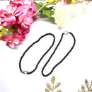 Black Tourmaline Round Bead Anklet