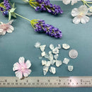 White Apophyllite Points Rough