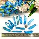 Aqua Aura Quartz Points (Communication)