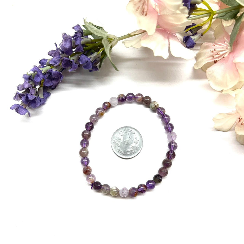 Auralite Round Bead Bracelet (Healing  and Meditation)