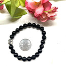 Black Onyx Round Bead Bracelet (Inner Strength)