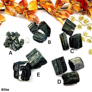 Black Tourmaline Rough Elite (Grounding & Protection)